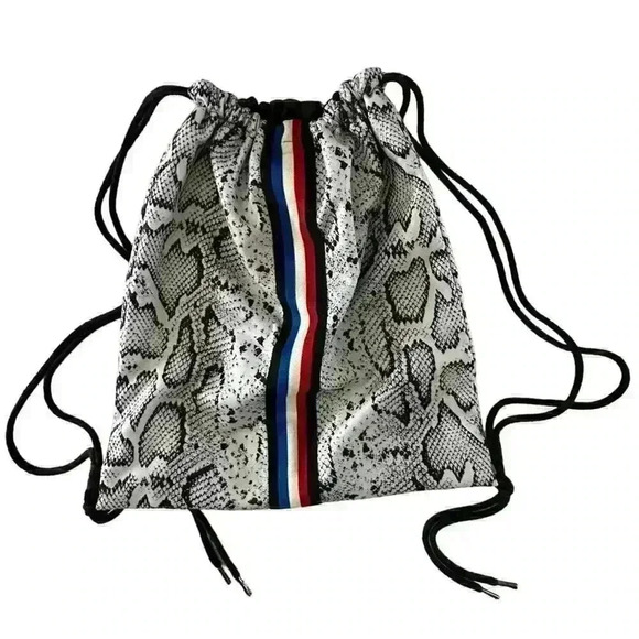 Pam & Gela - Snake Print Drawstring Bag - Picture 3 of 8